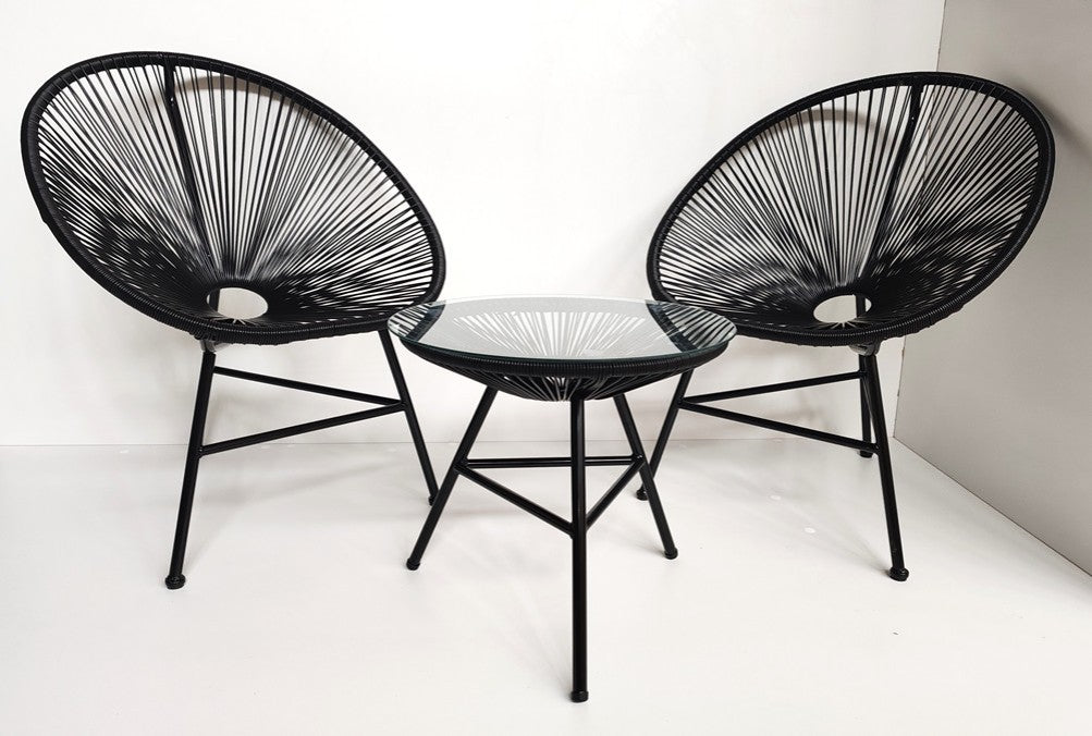 Baštenski set Lounge Black