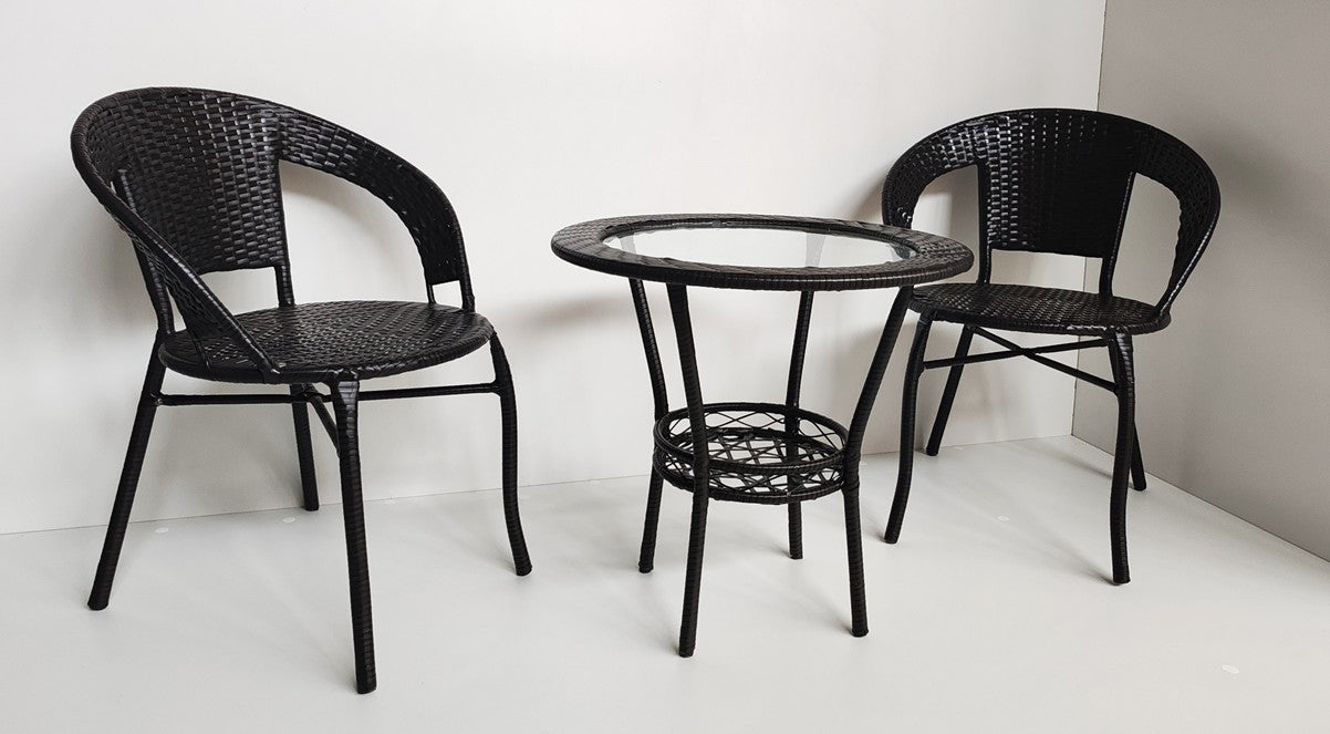 Baštenski set Rattanica Black