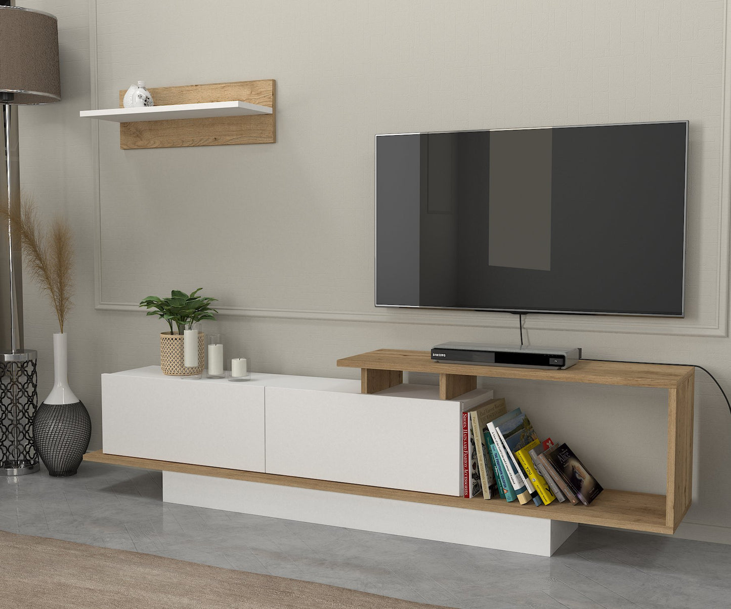 Asos Tv komoda Belo-Hrast