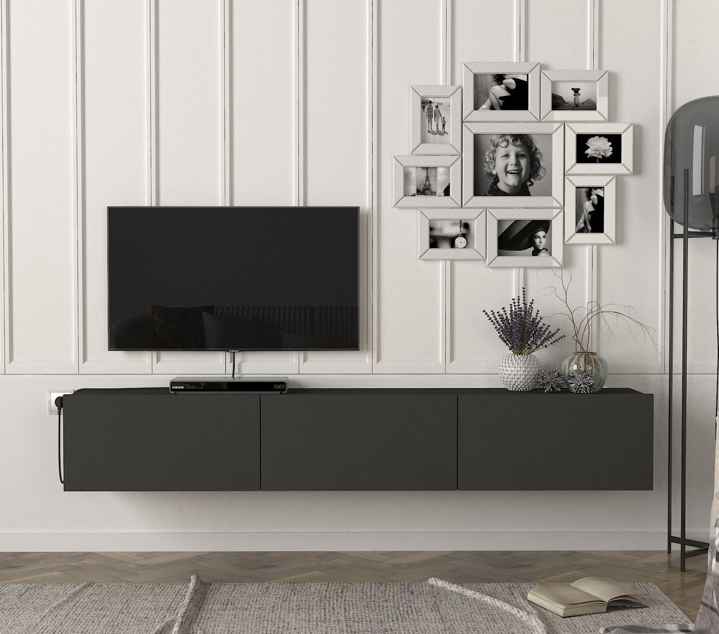 Damla Tv komoda Antracit