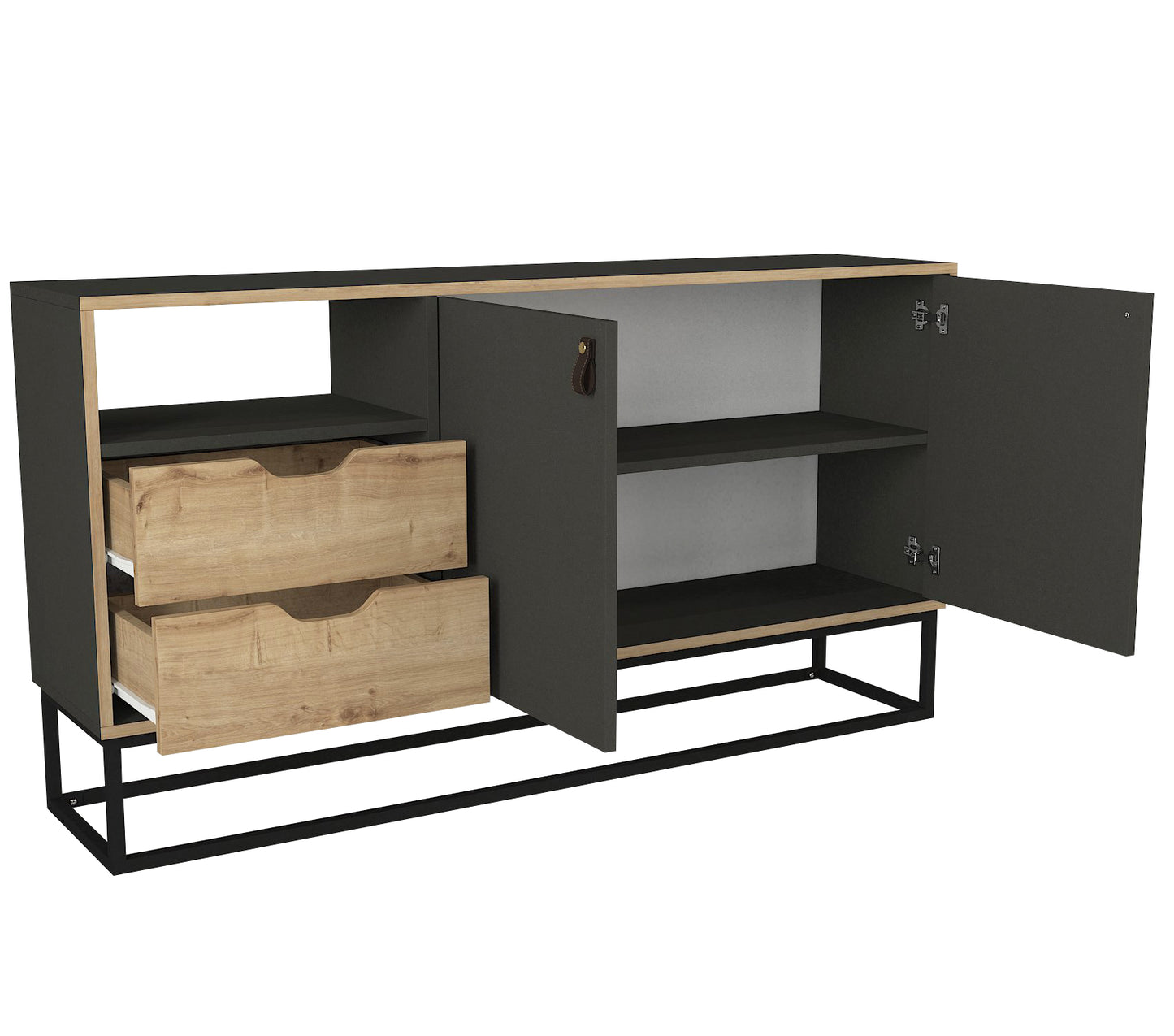 Komoda Dolores 150 Antracit-Sapphire