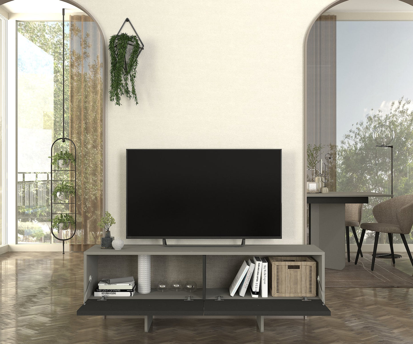Lava Tv komoda Sivo-Antracit