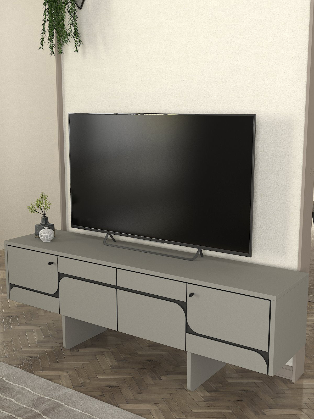 Lava Tv komoda Sivo-Antracit