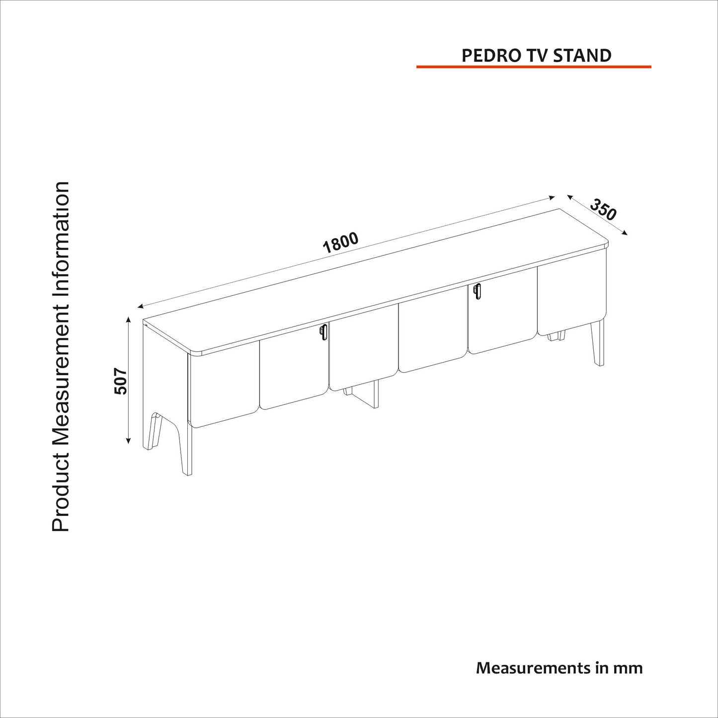 Pedro Tv komoda Antracit-Hrast