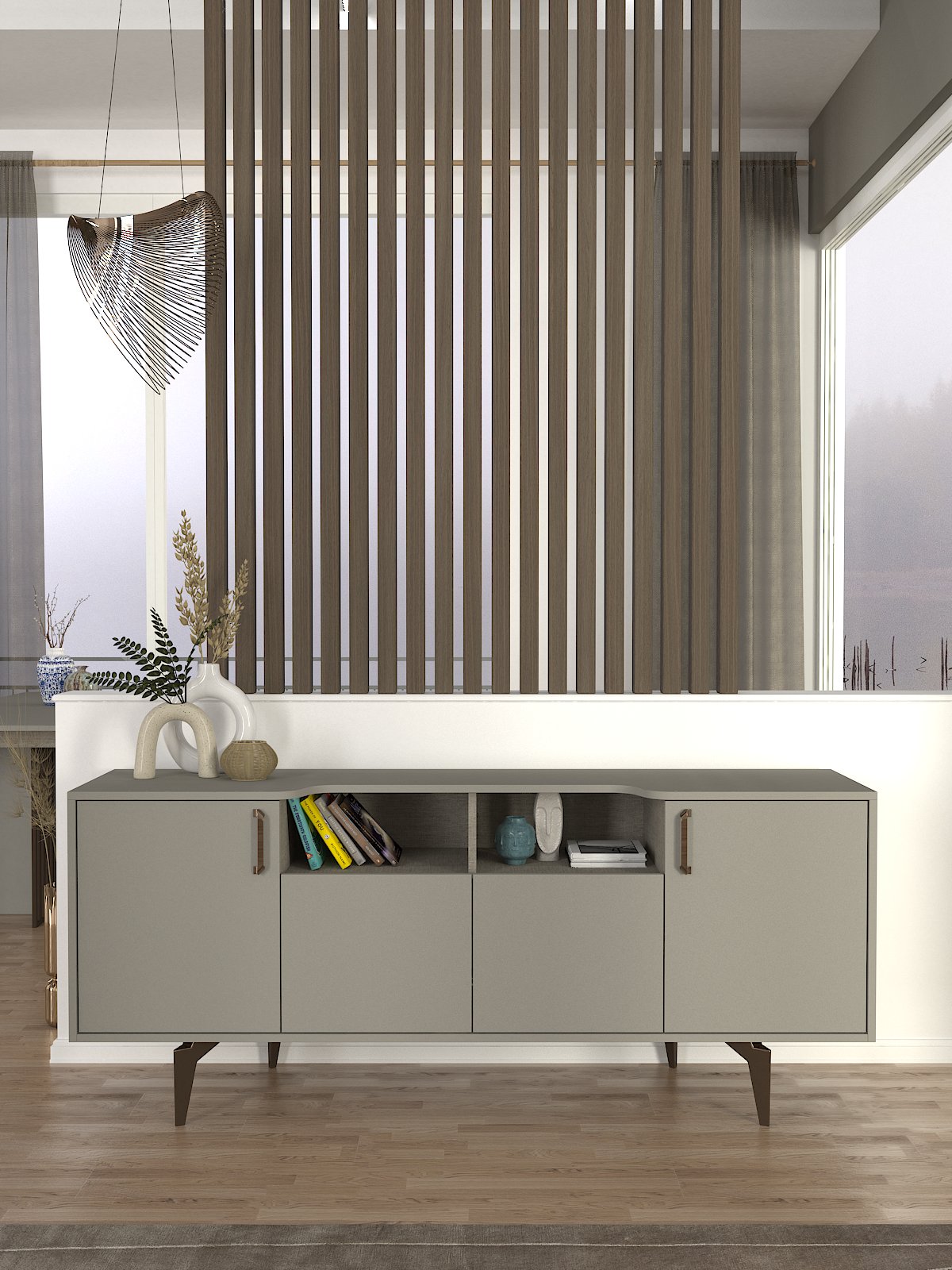 Rio Komoda Sivo-Textil