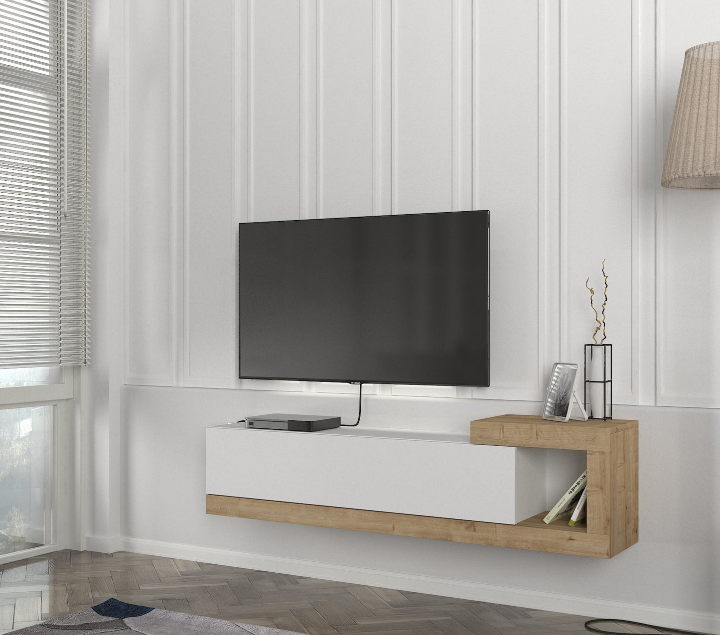 Volare Tv komoda Belo-Hrast