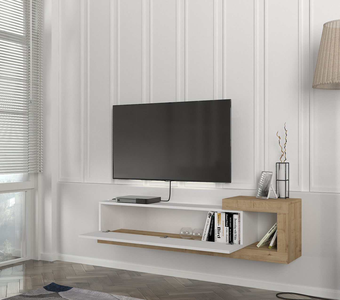 Volare Tv komoda Belo-Hrast
