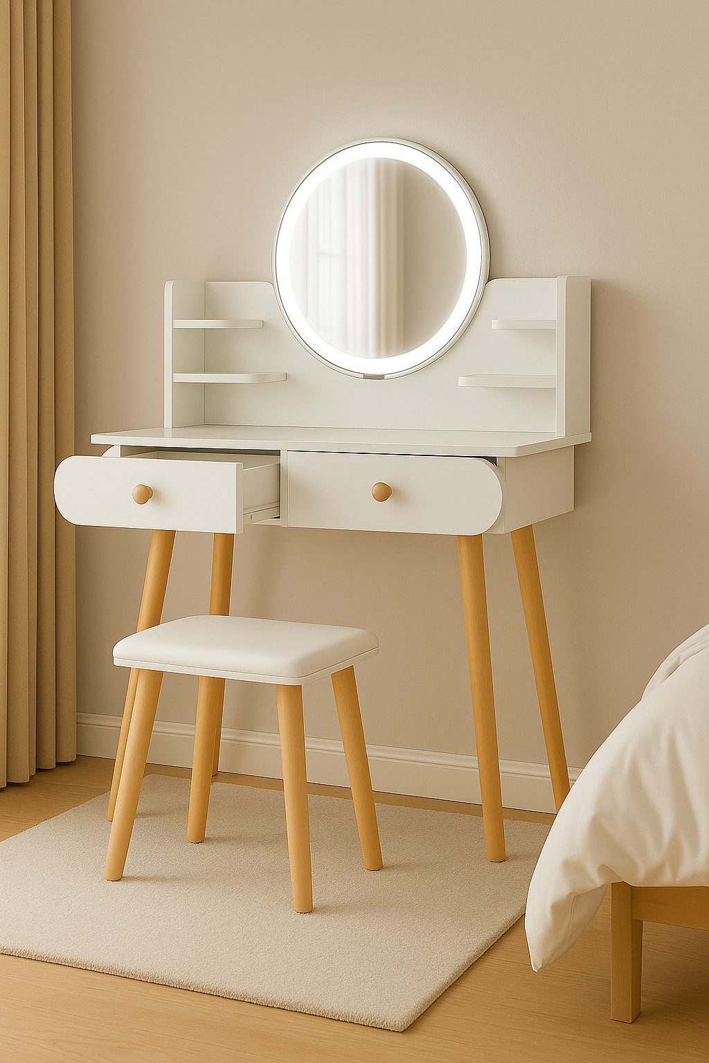 Sto za šminkanje Lumi ST-315 sa stolicom