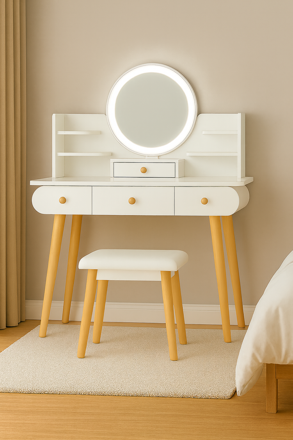 Sto za šminkanje Lumi Plus ST-316 sa stolicom