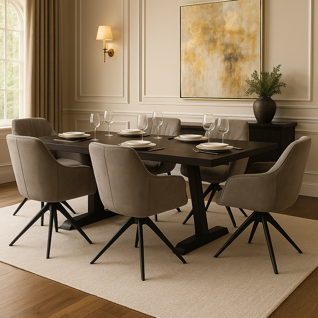 Okretna trpezarijska stolica Nika, set od 2 komada