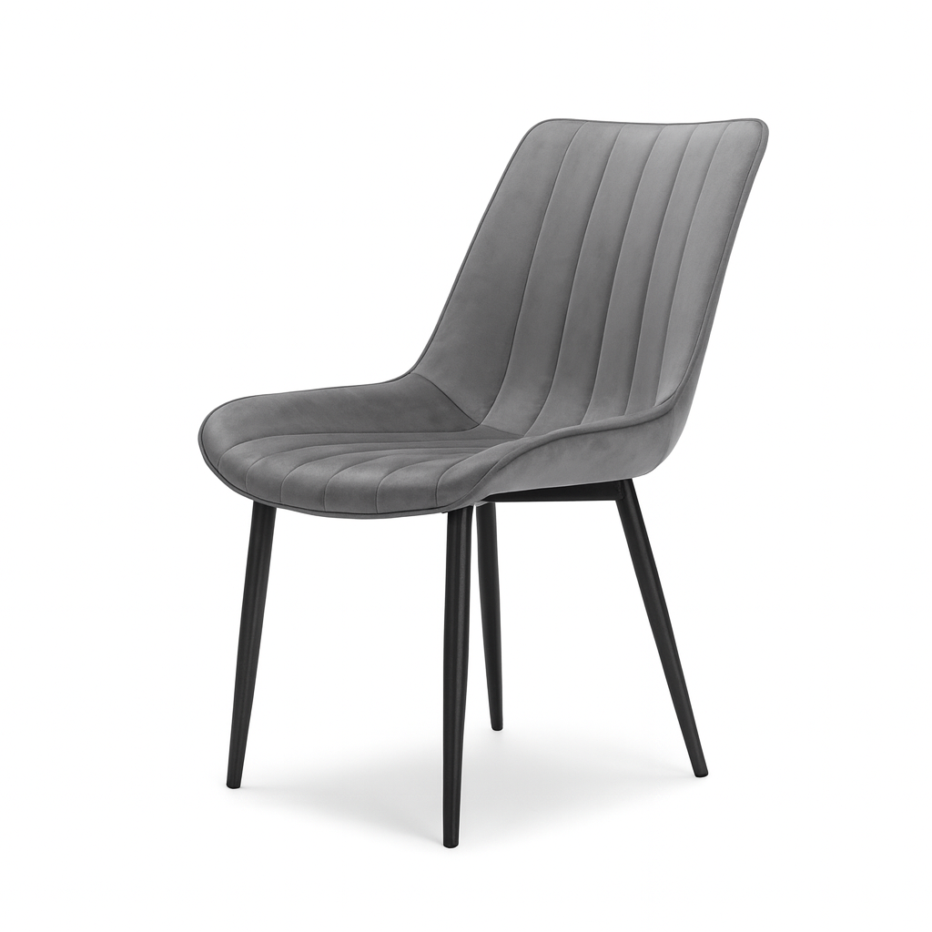 Trpezarijska stolica Linea Steel Siva