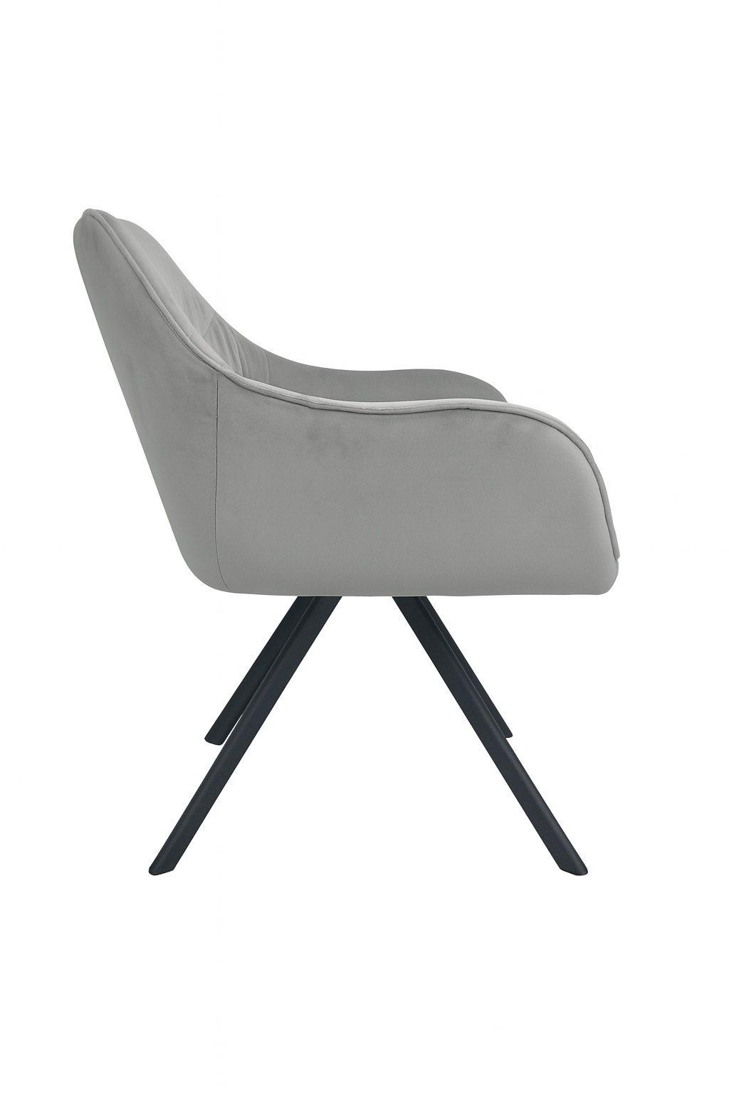 Okretna trpezarijska stolica Nika Siva