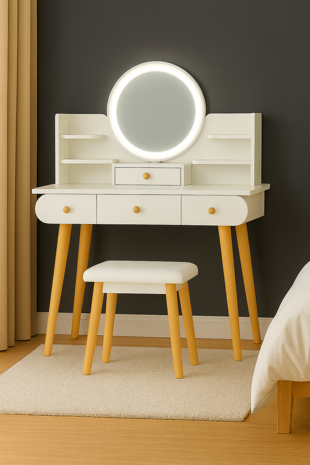 Sto za šminkanje Lumi Plus ST-316 sa stolicom