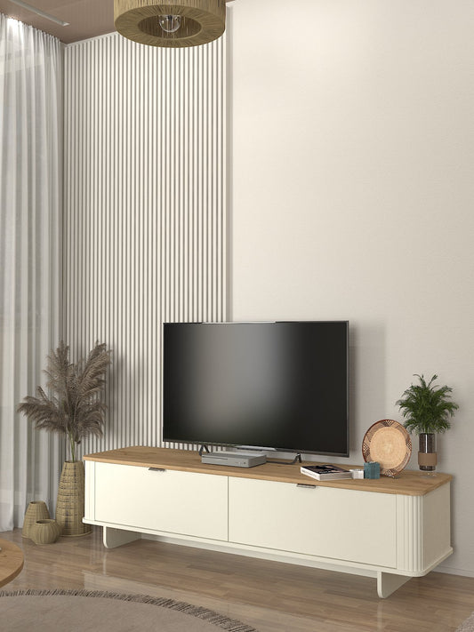 Bohema Tv komoda Krem-hrast