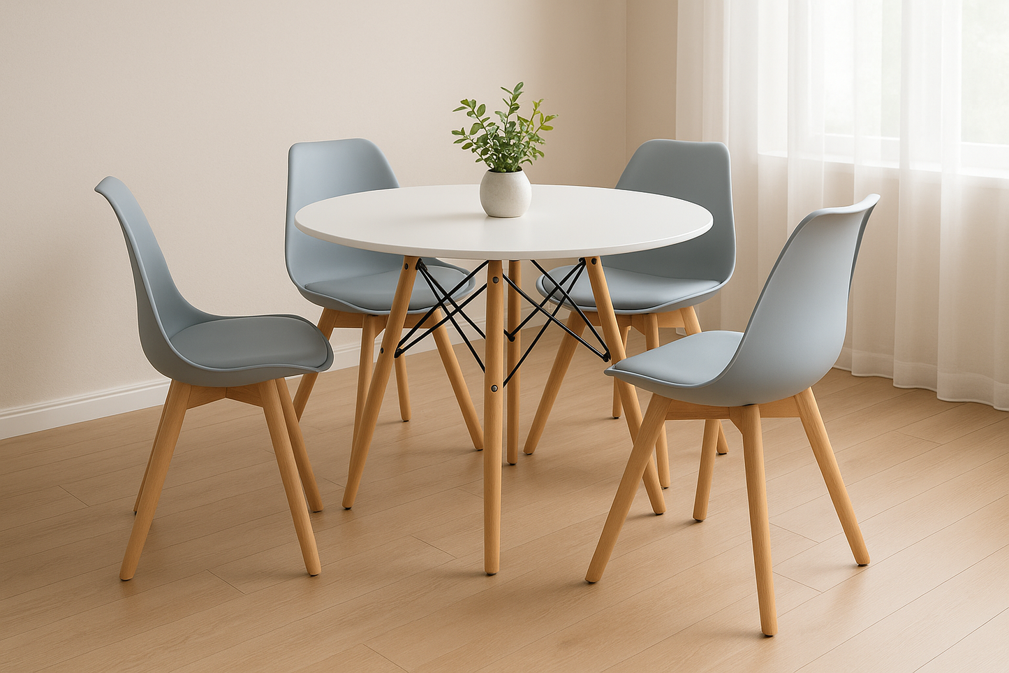 Trpezarijska stolica Oslo Siva, set od 4 komada