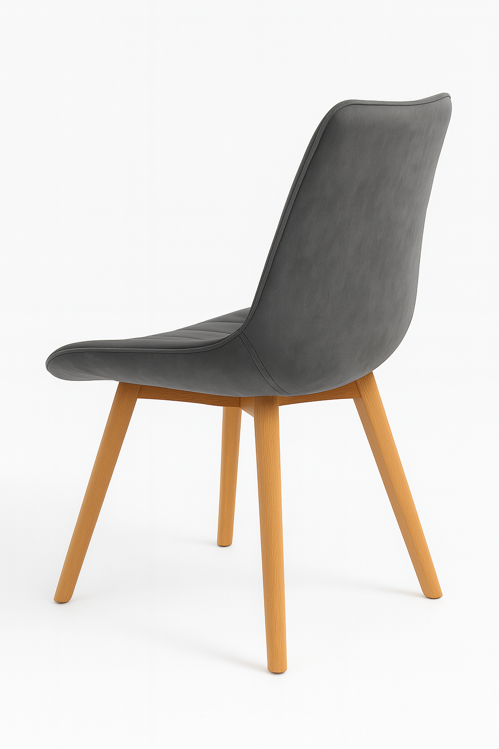 Trpezarijska stolica Linea Wood Siva