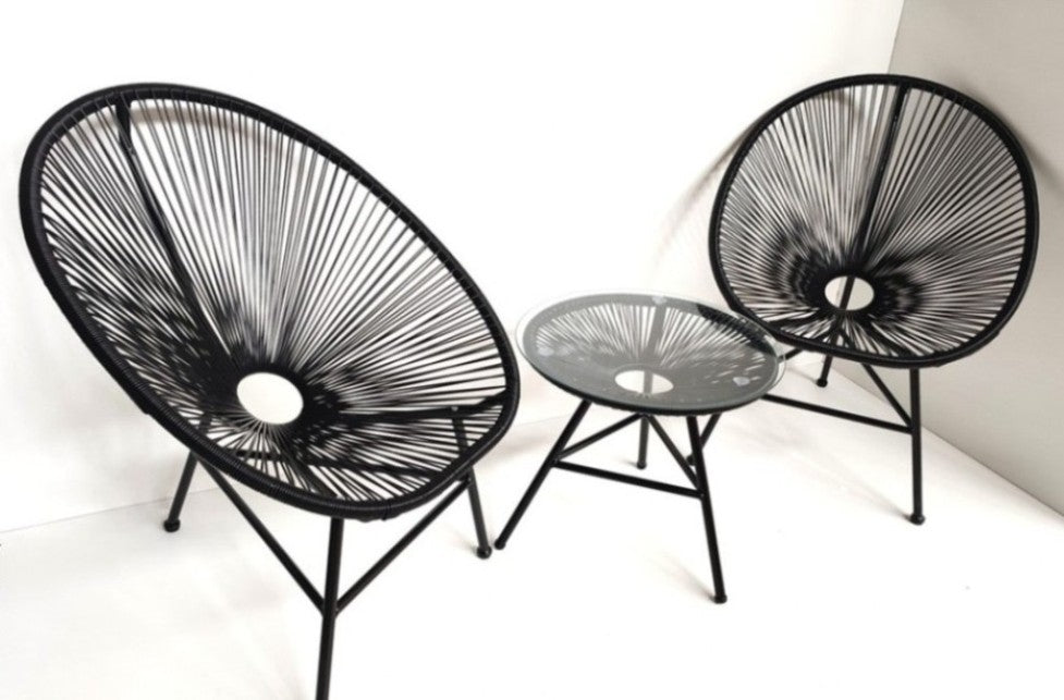 Baštenski set Lounge Black