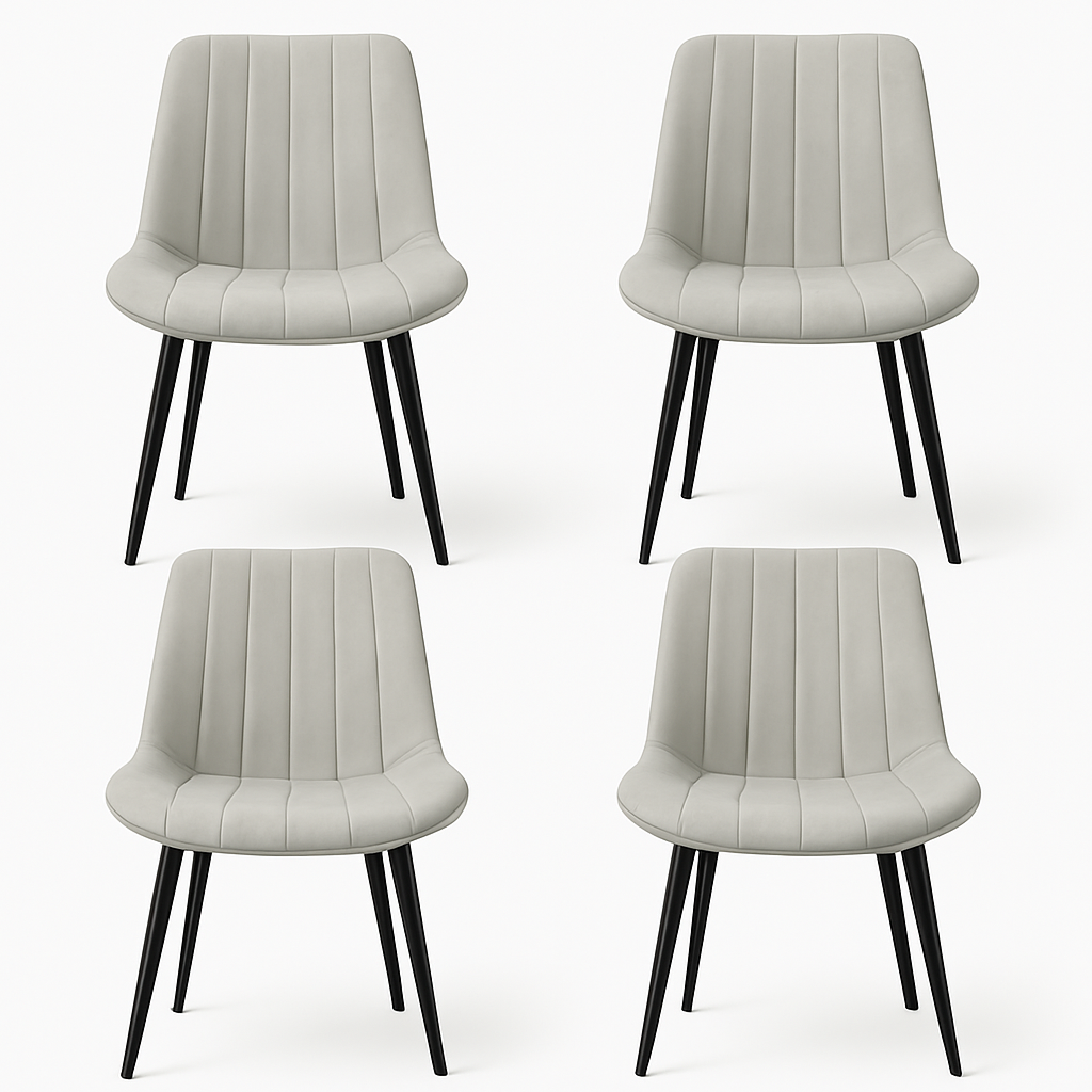 Trpezarijska stolica Linea Stell krem, set od 4 komada
