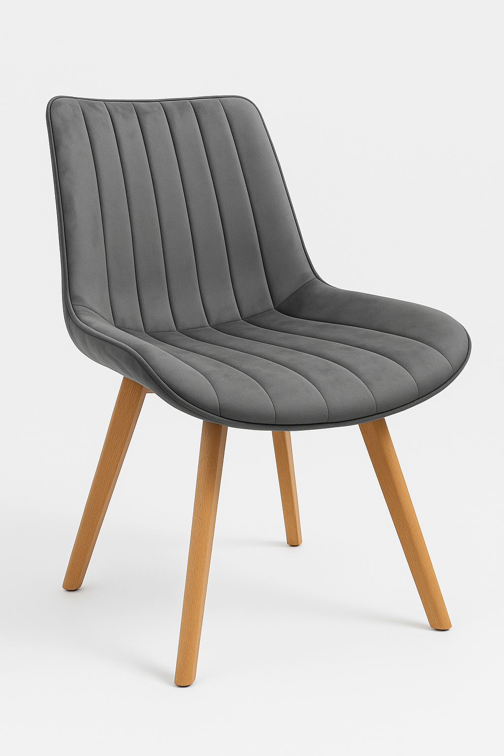 Trpezarijska stolica Linea Wood Siva