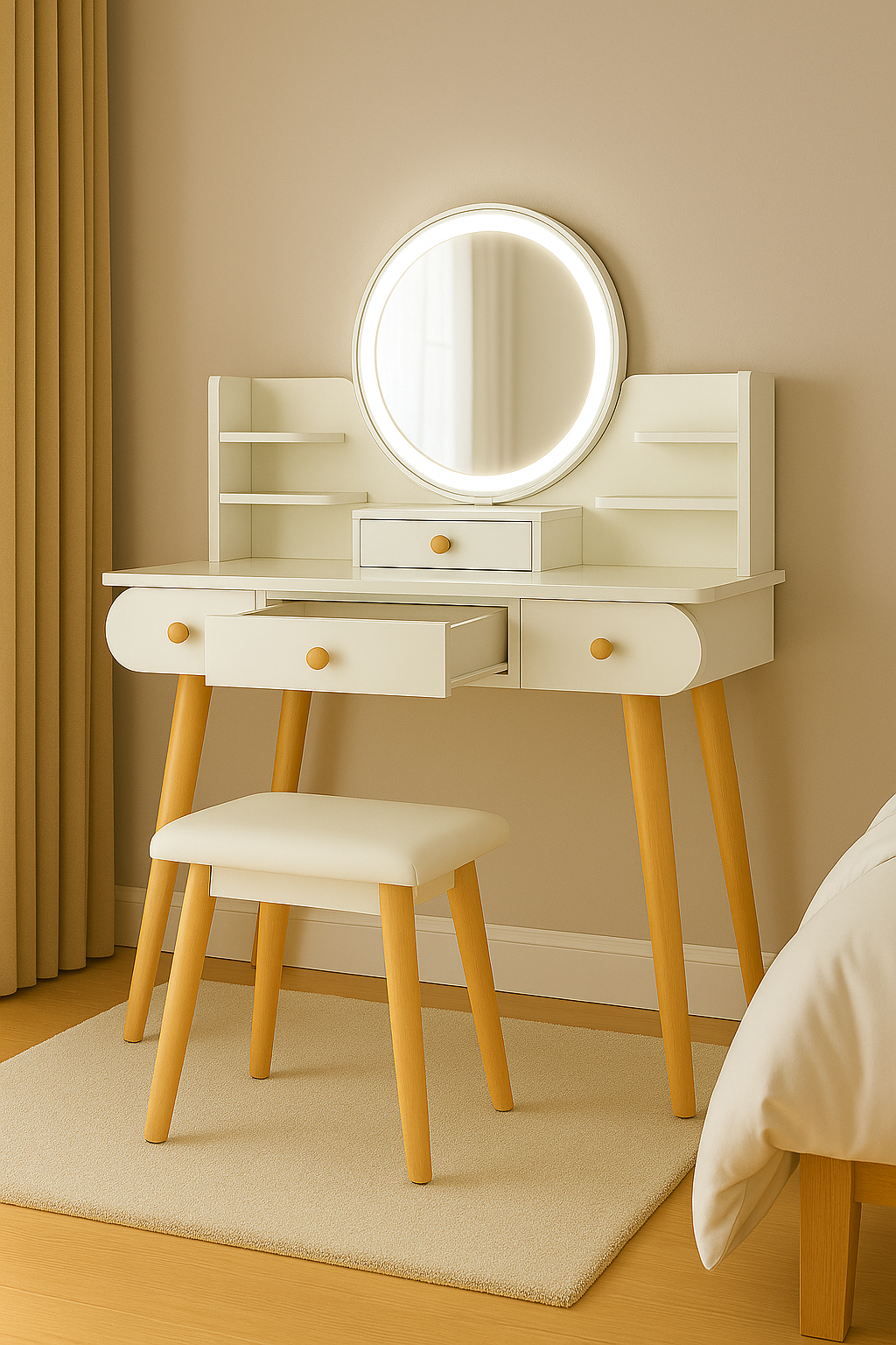 Sto za šminkanje Lumi Plus ST-316 sa stolicom