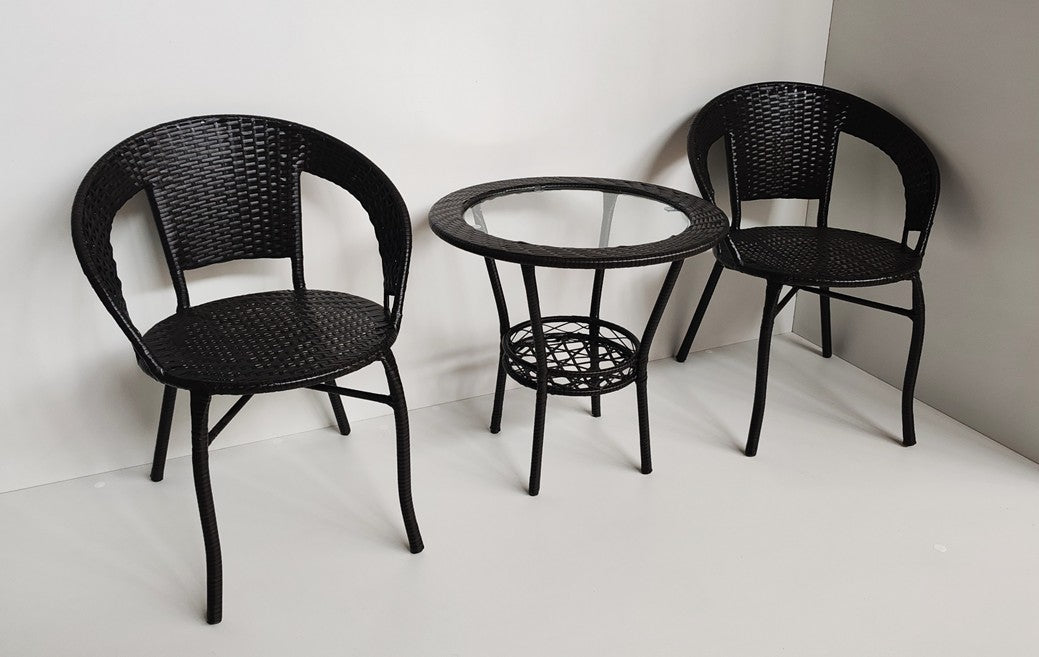 Baštenski set Rattanica Black