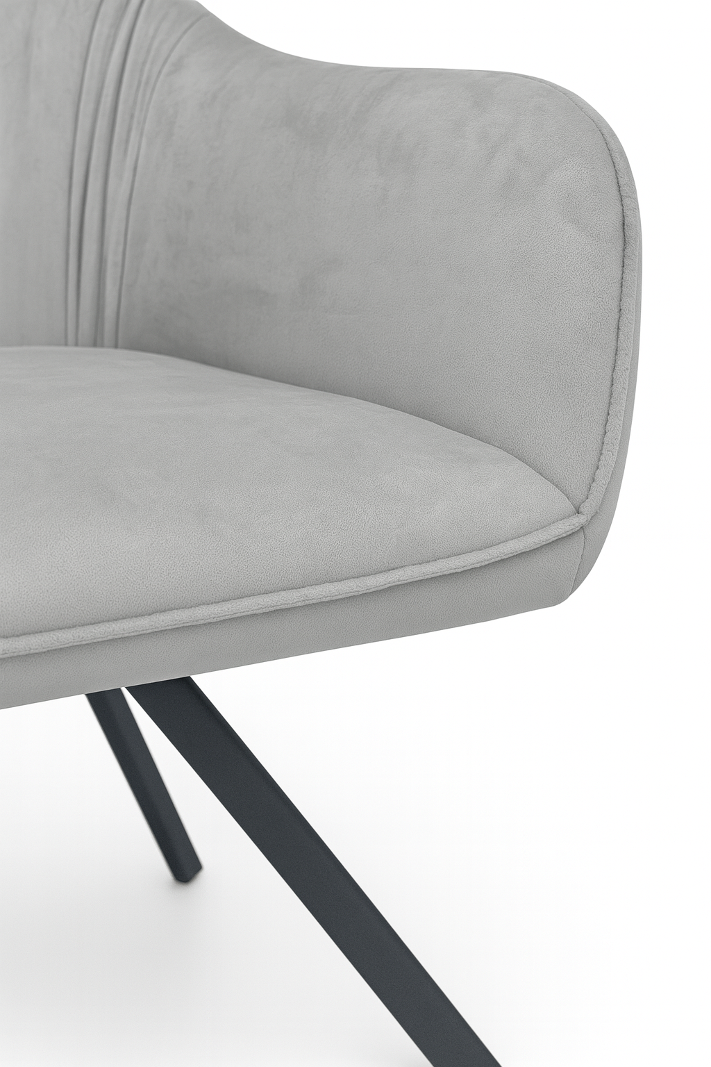 Okretna trpezarijska stolica Nika Siva