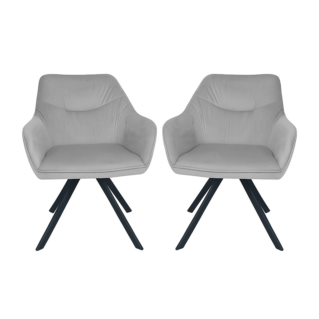 Okretna trpezarijska stolica Nika, set od 2 komada