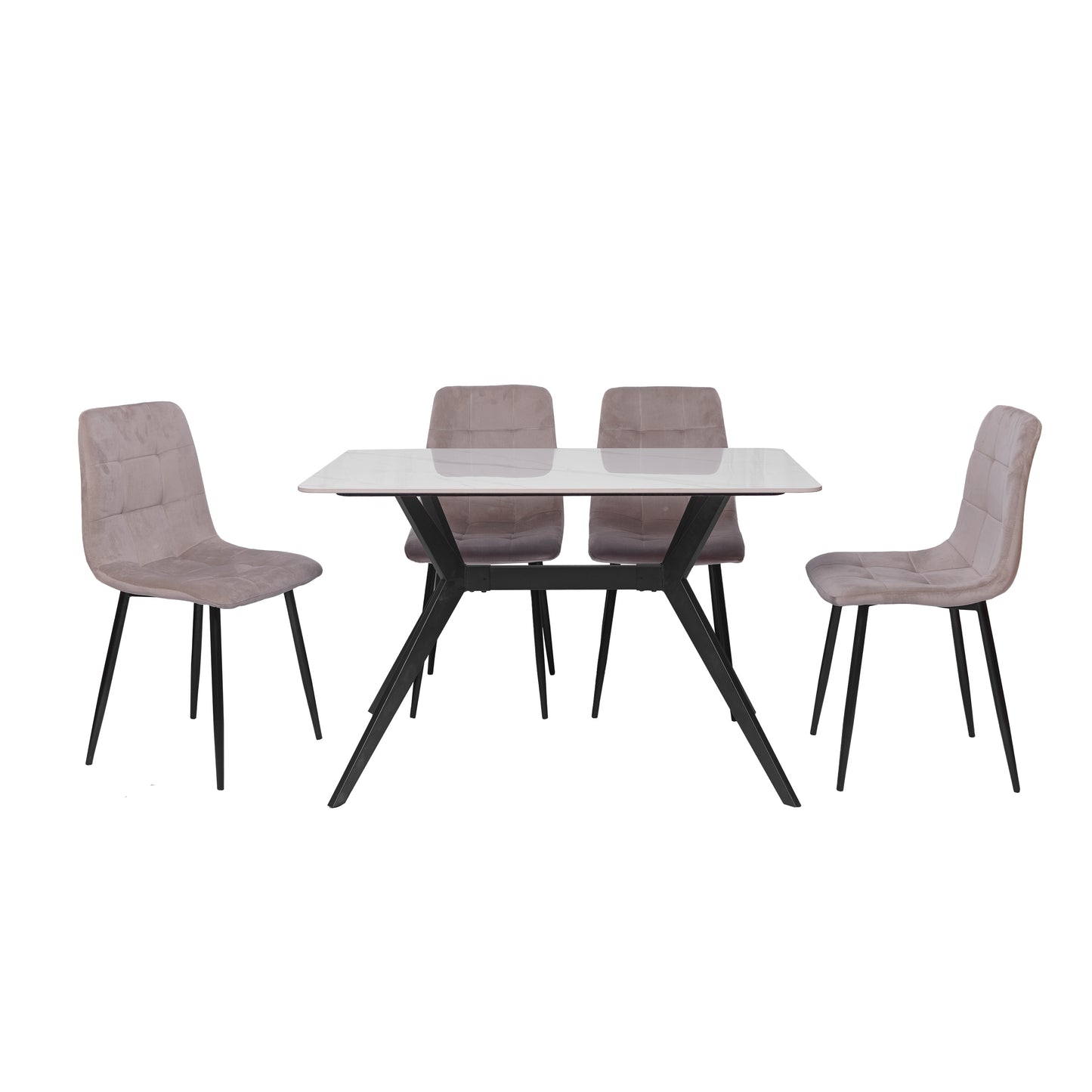 Set trpezarijskih stolica Eterno 4/1 krem