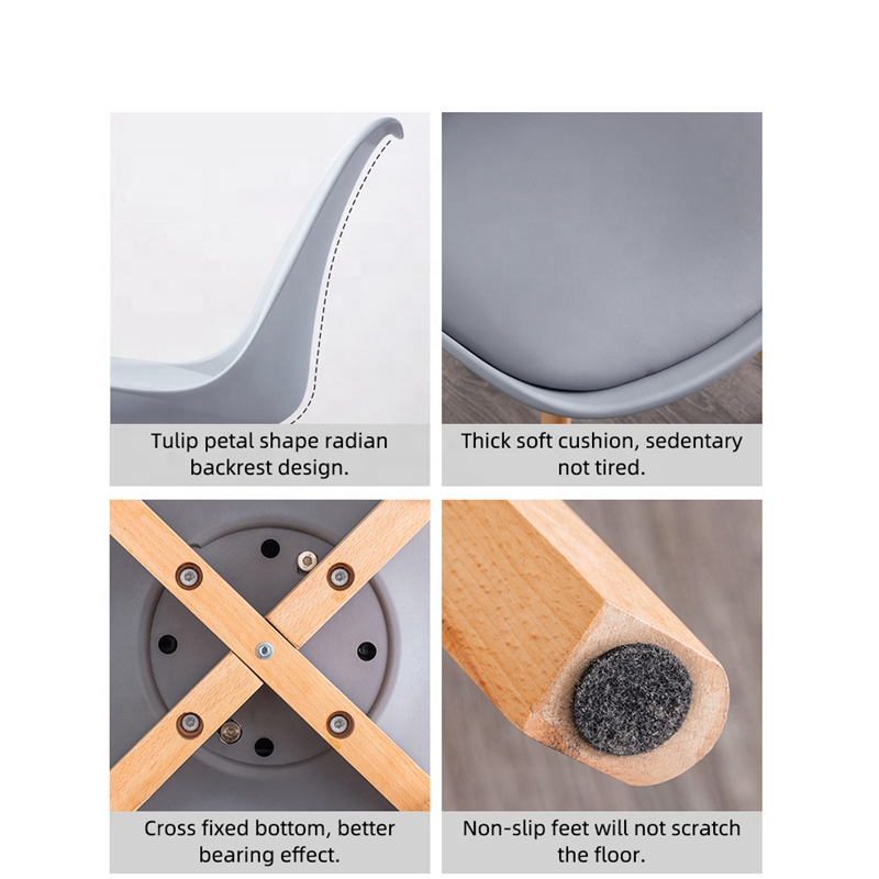 Trpezarijska stolica Oslo Siva, set od 4 komada