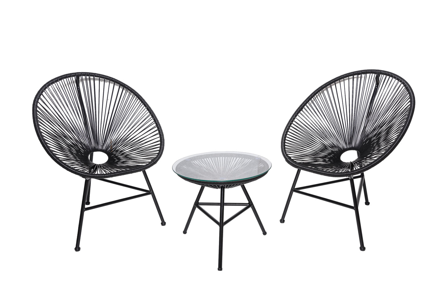 Baštenski set Lounge Black