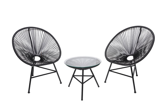 Baštenski set Lounge Black