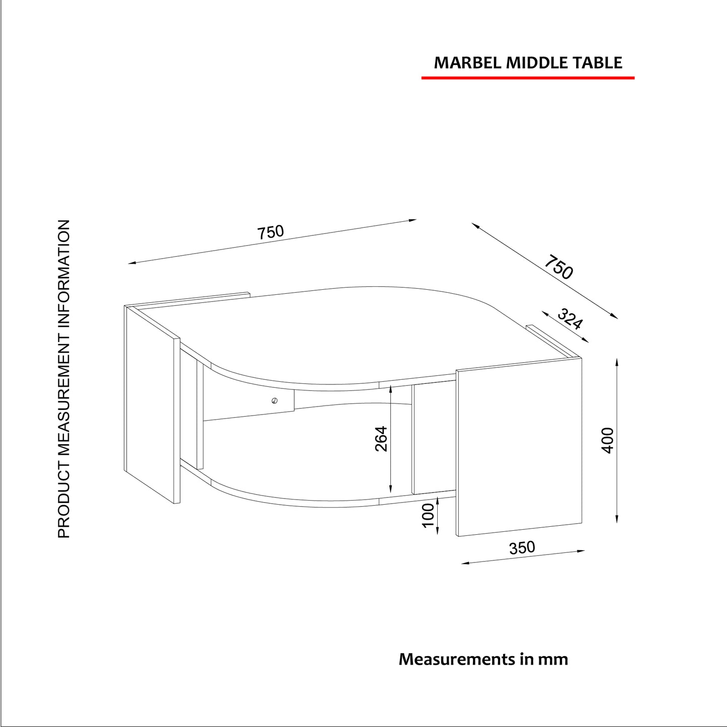 Marbel Klub sto Travertin-Orah