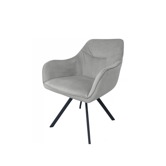 Okretna trpezarijska stolica Nika Siva