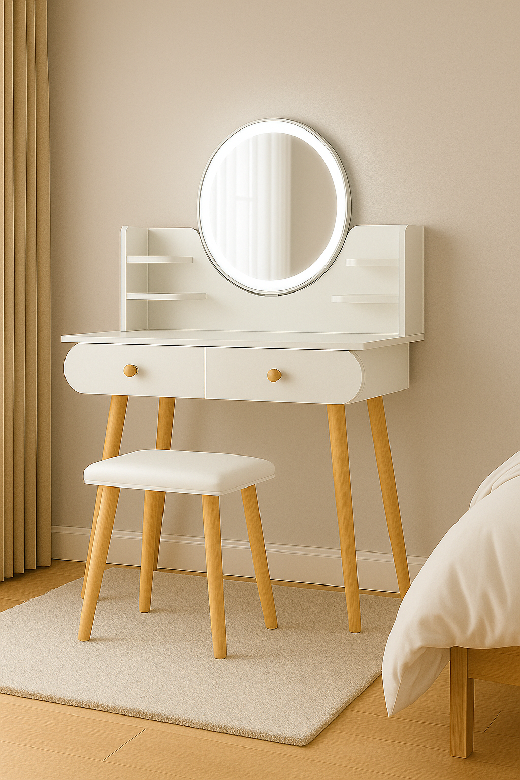 Sto za šminkanje Lumi ST-315 sa stolicom