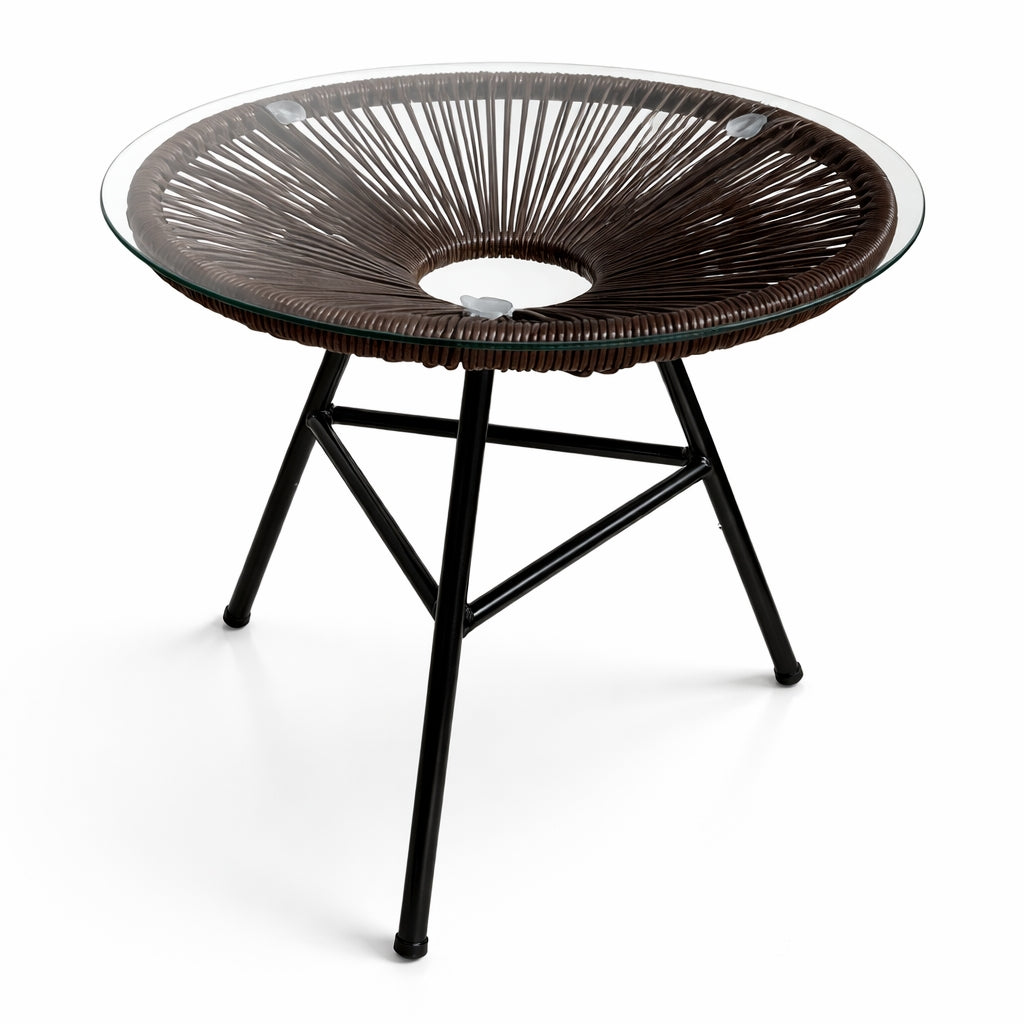 bastenski set lounge braon sto