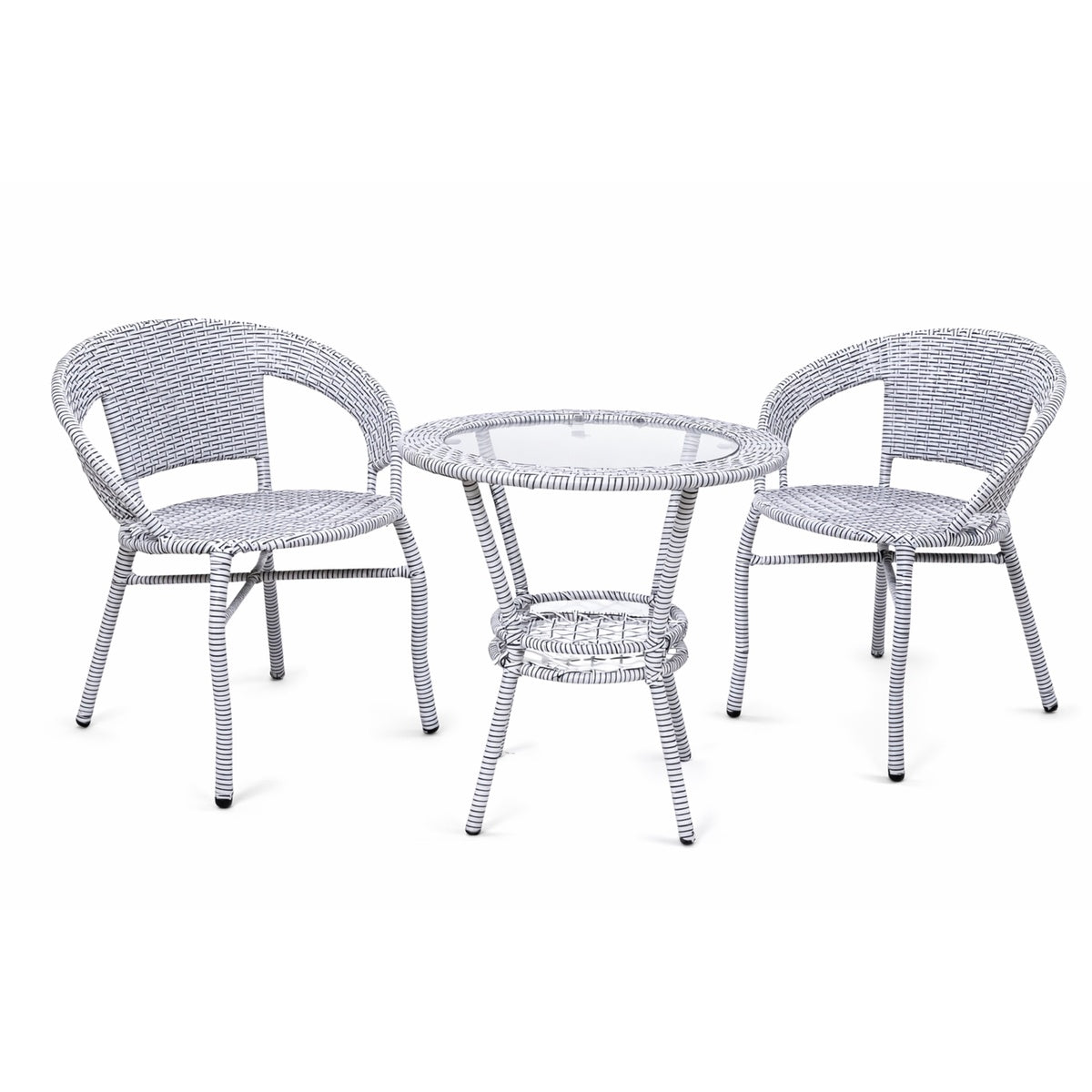bastenski set rattanica bela