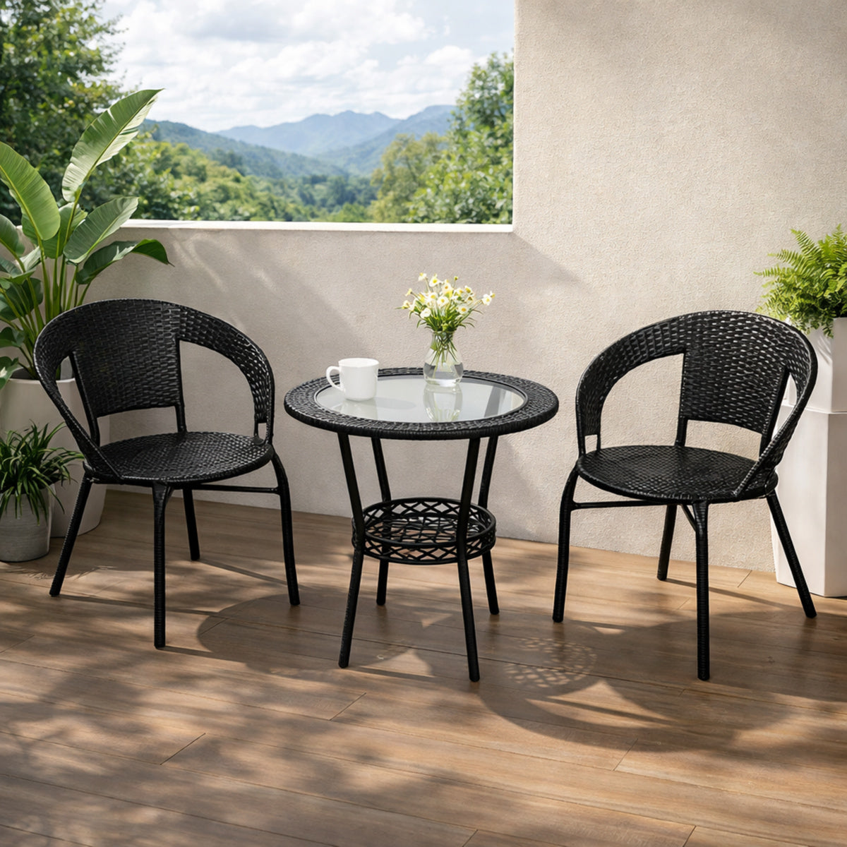 bastenski set rattanica crni ambient 2