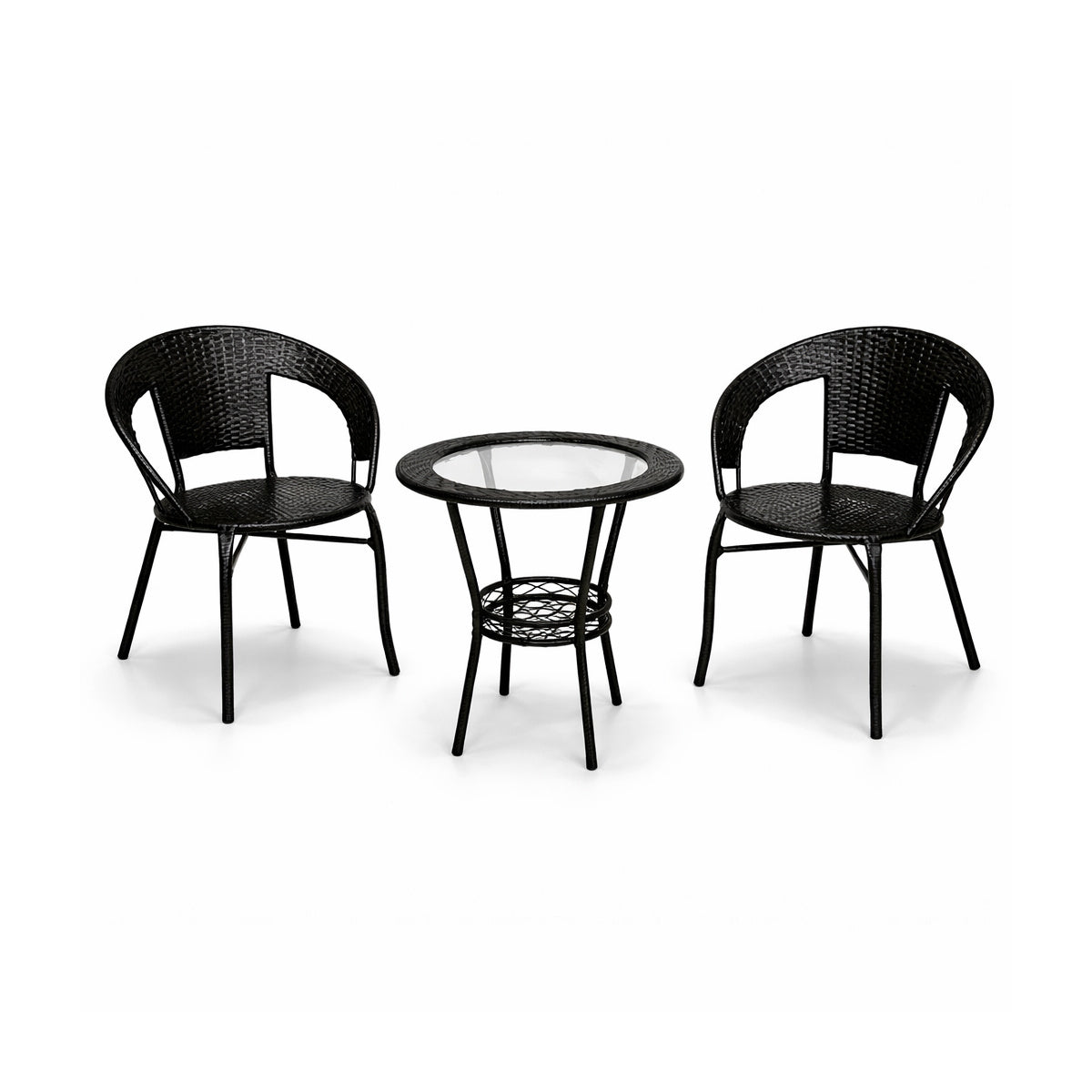 bastenski set rattanica crni