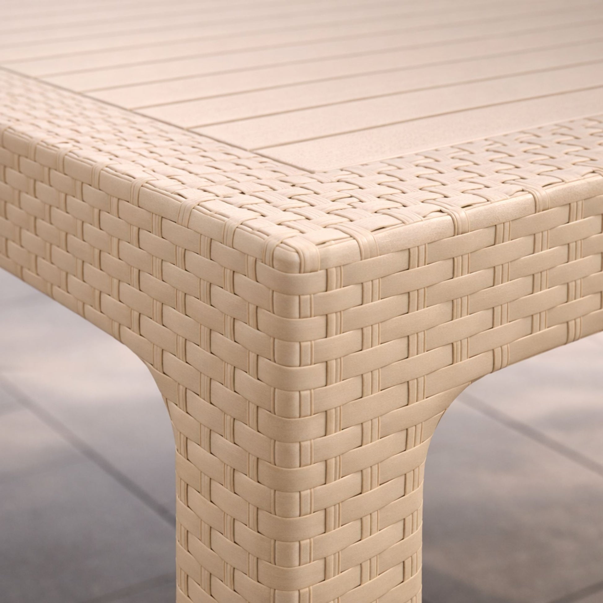 bastenski sto ratan 90x150 capucino struktura
