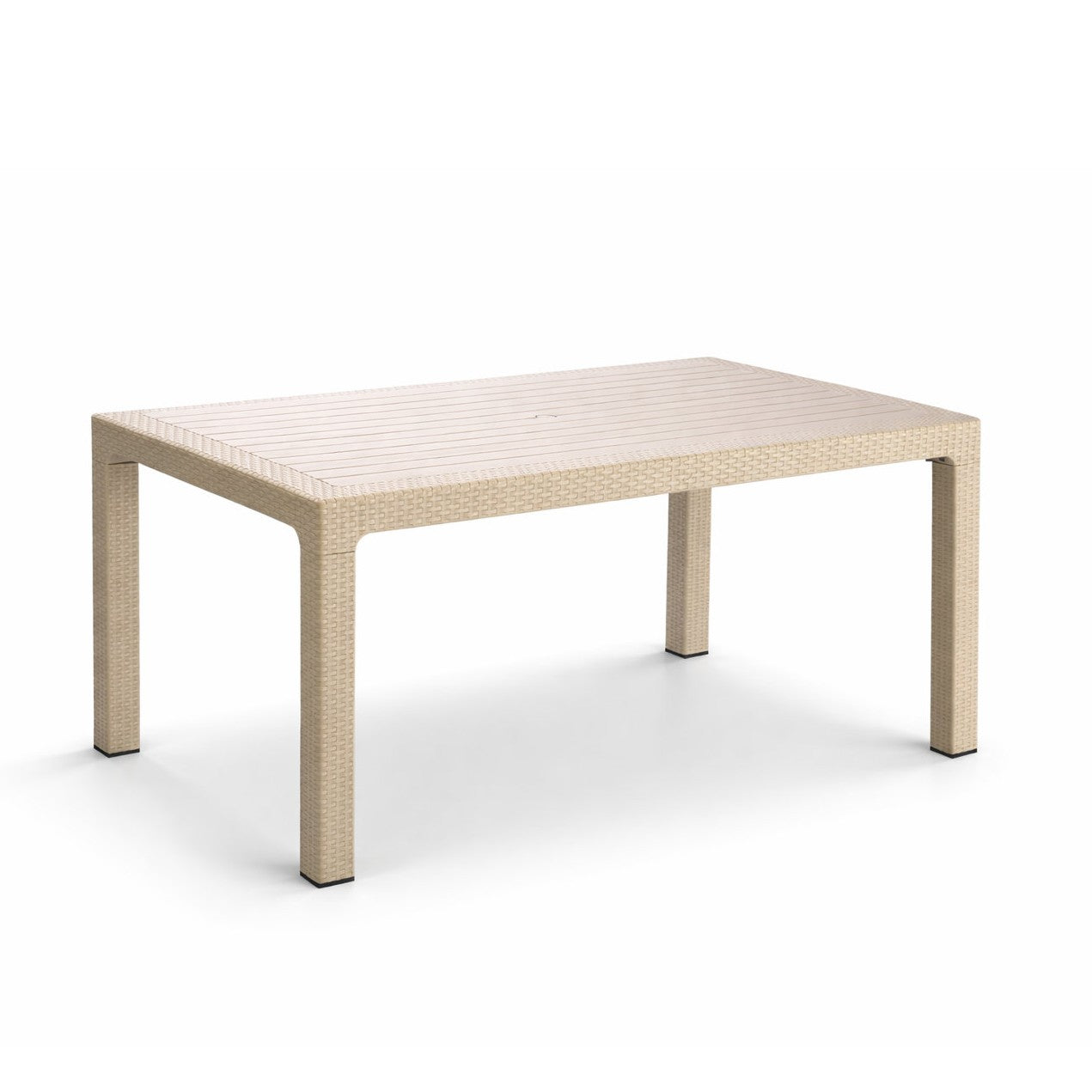 bastenski sto ratan 90x150 capucino
