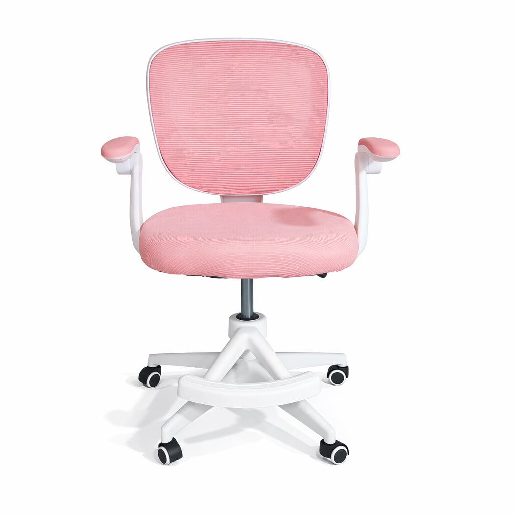 decija radna stolica ergokid pink front