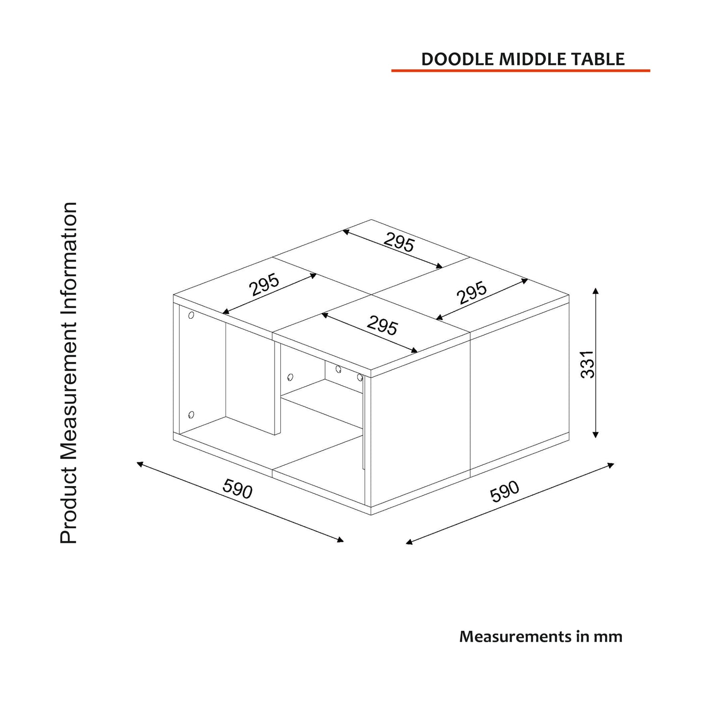Doodle Klub sto Belo-Cordoba