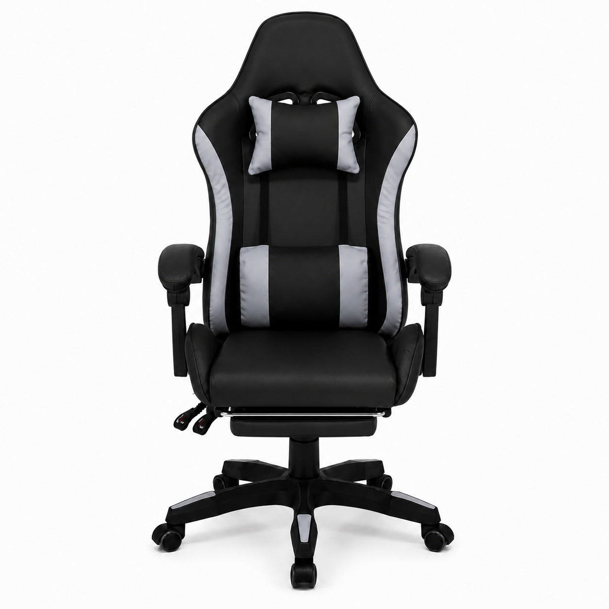 gejmerska stolica Nimbus XL crno siva front