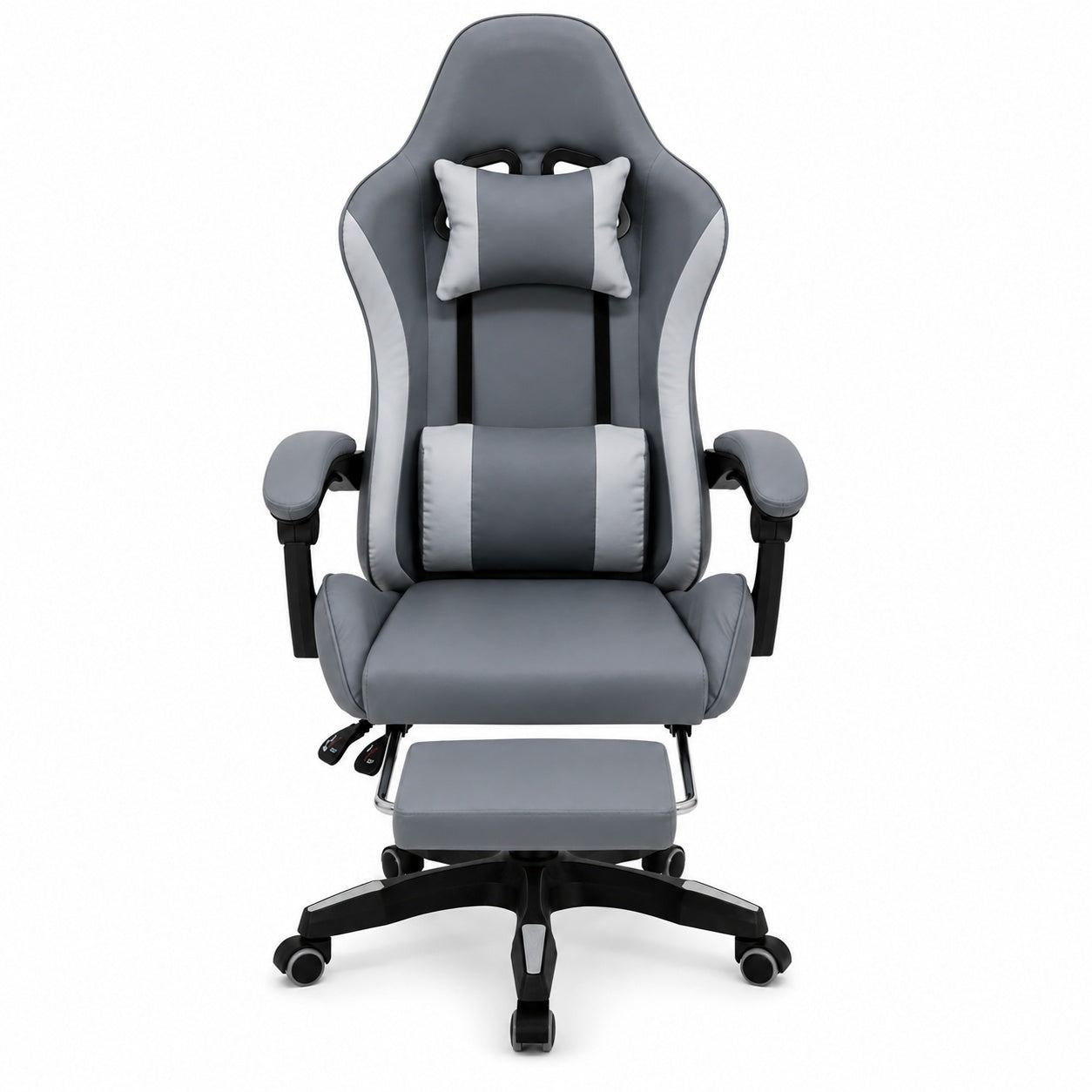gejmerska stolica Nimbus XL sivo siva front